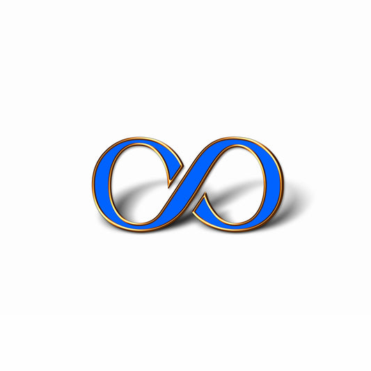 Blue Infinity Lapel Pin