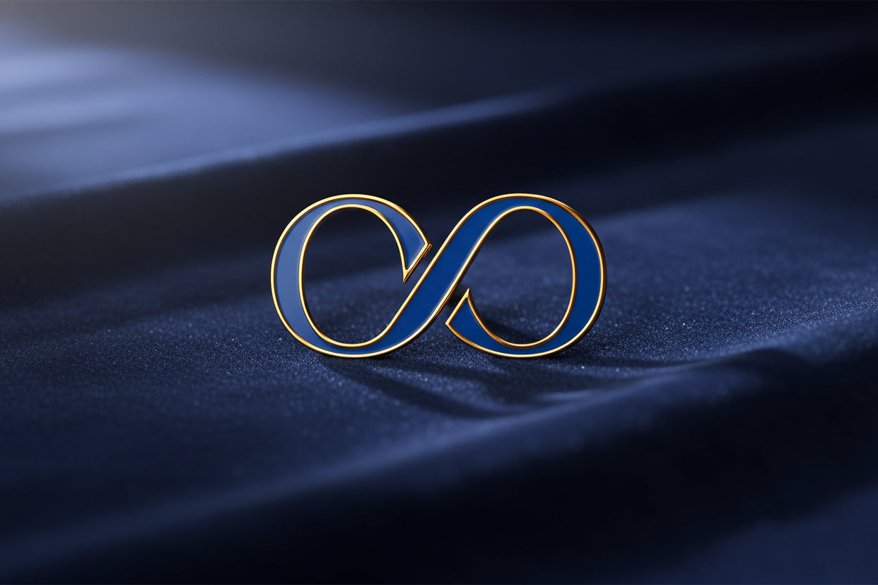 Blue Infinity Pin