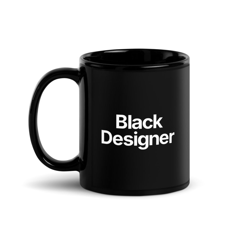 Black Designer Mug