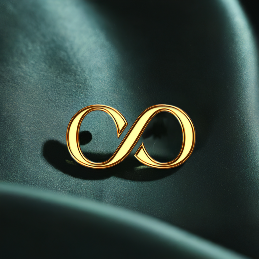 Gold Infinity Pin