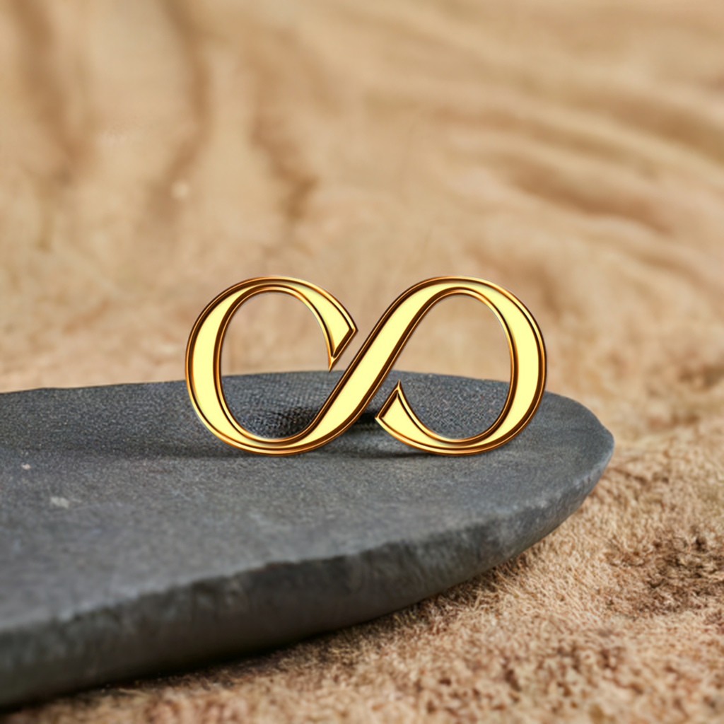 Gold Infinity Pin